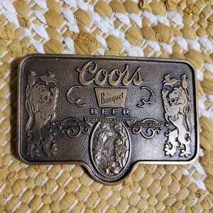 Coors Belt Buckle Vintage